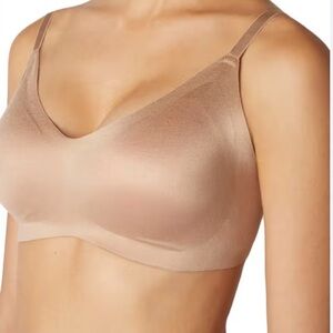 Nwt Womens XL Non Wired Padded‎ Bra Bralette Nude Support Comfort Lingerie Soft